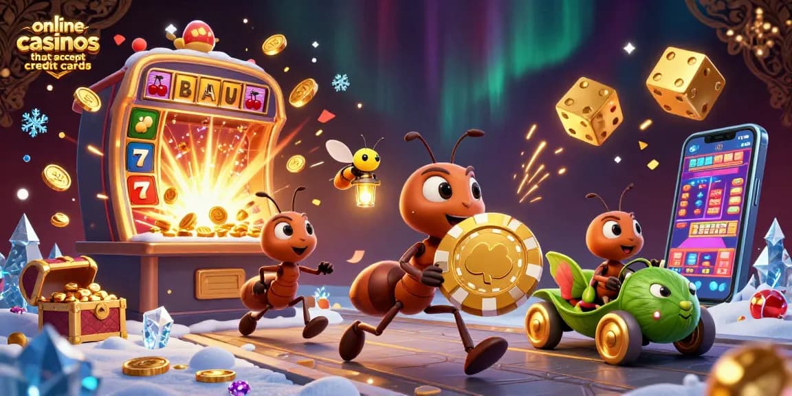 Experience thrilling heist fun at online casinos that accept credit cards with vibrant characters and games.