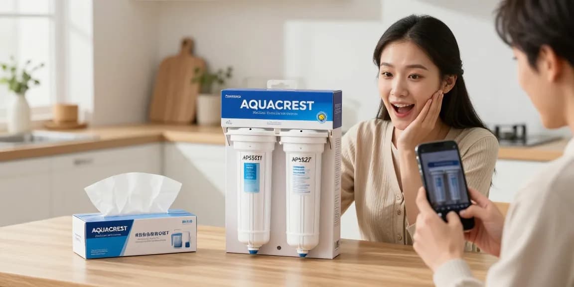 AQUACREST AP5527 Reverse Osmosis Pre and Post Water Filter Cartridge showcased in an online shopping context with product reviews and best deals.