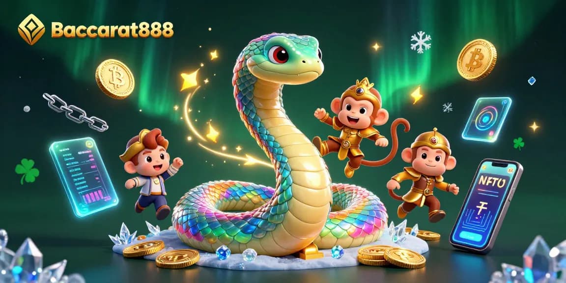 Baccarat888 offers vibrant 3D illustration showcasing interactive casino elements and characters for engaging gameplay
