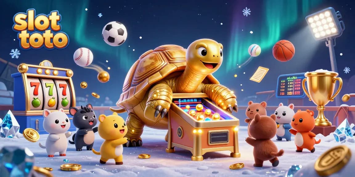 Experience thrilling action with slot toto in vibrant 3D scene filled with exciting characters and games.