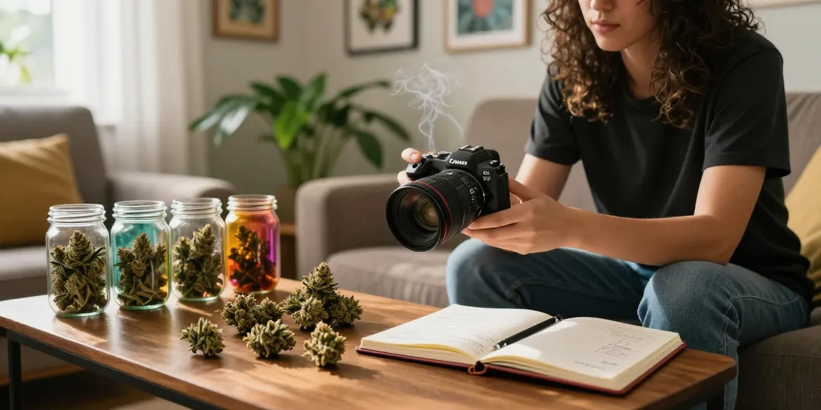 zruntz-strain-review showcasing cannabis buds in cozy setting