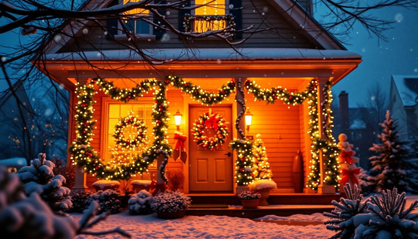 Transform your home with charming holiday lighting that enhances the festive atmosphere.
