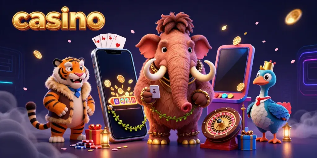 Join the action at the casino with a woolly mammoth bouncer, saber-tooth VIP, and dodo doorman.