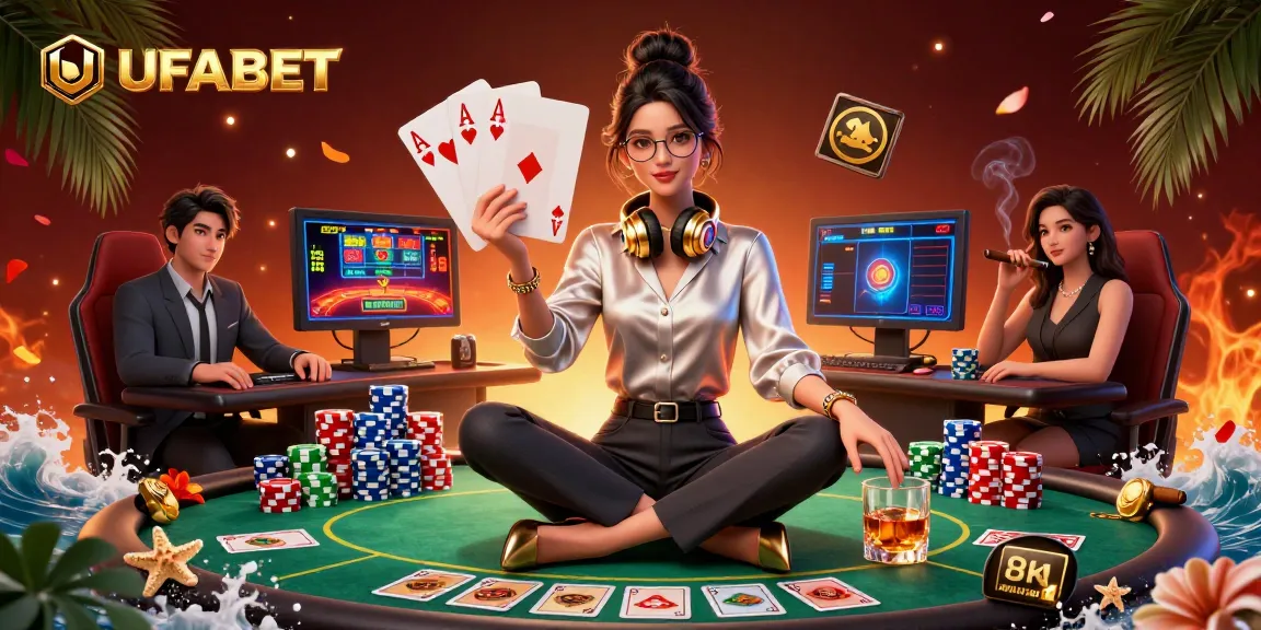 Engage with UFABET’s thrilling gaming experience in a vibrant casino setting filled with poker excitement and luxury.