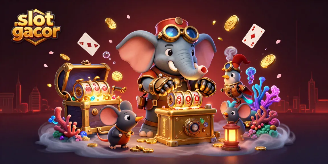 Experience thrilling gameplay with slot gacor in this vibrant 3D illustration featuring exciting casino elements.