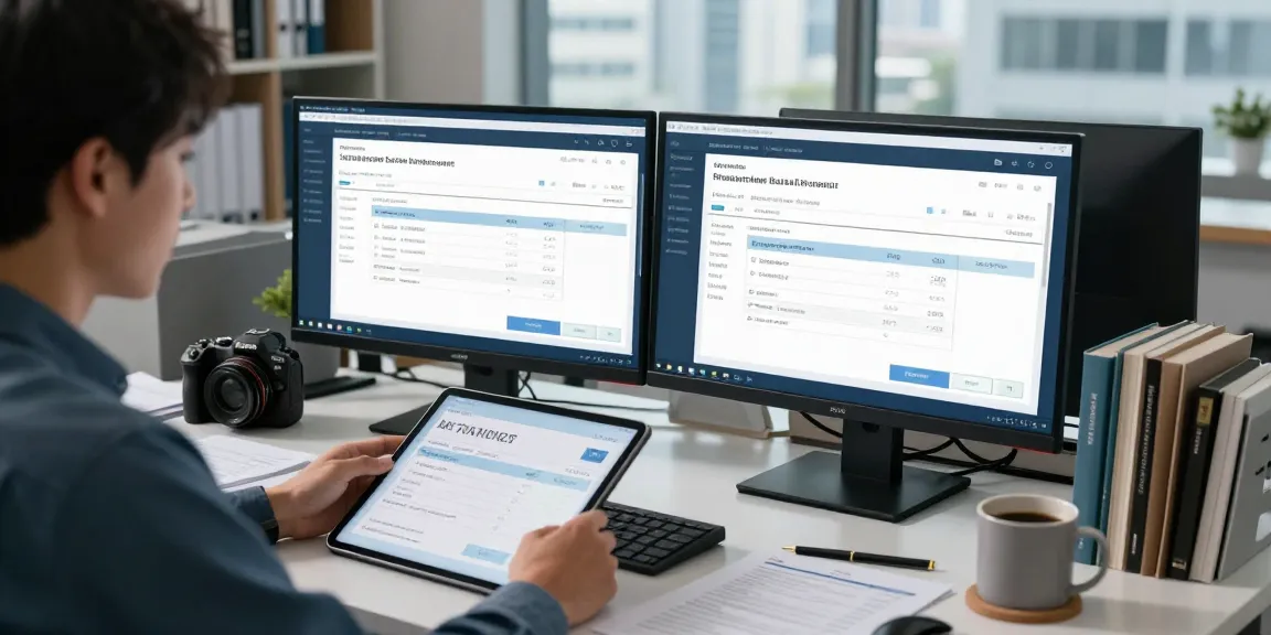 Detect fake invoice through professional analysis in a busy office.
