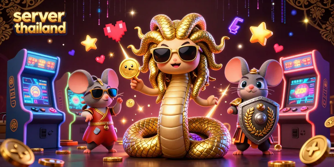 Experience thrilling gameplay with server thailand in a vibrant casino-themed illustration.
