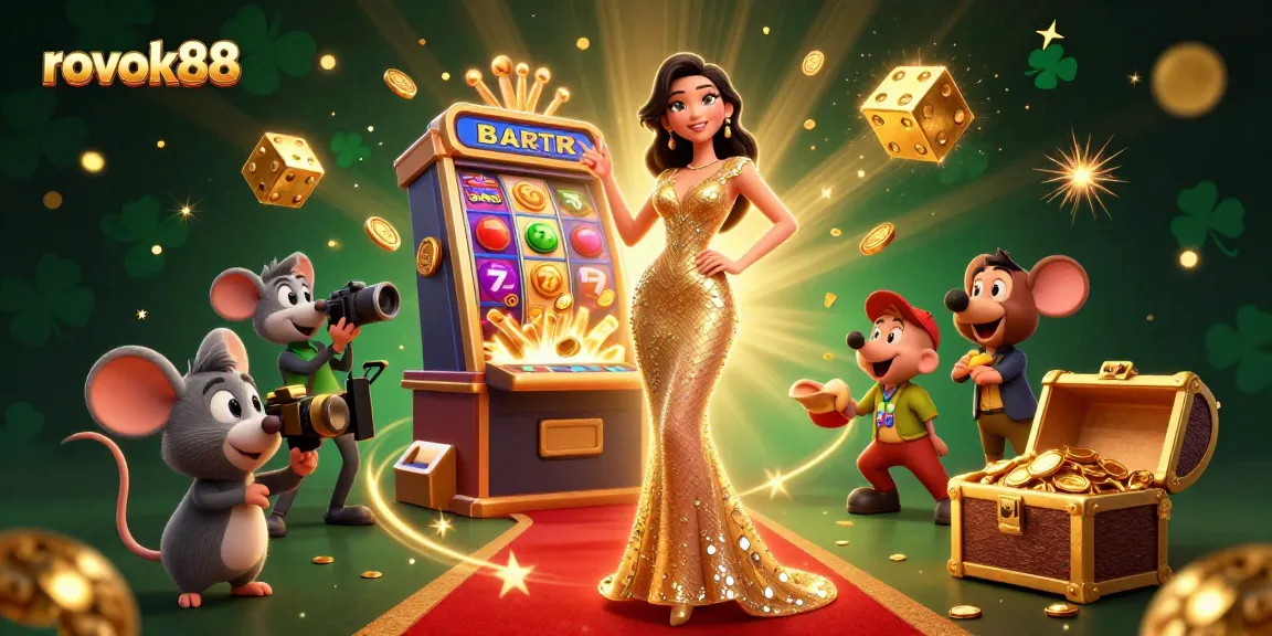 Experience the excitement of rokok88 with a stunning casino-themed digital illustration.
