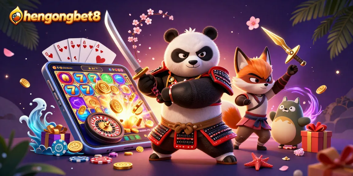 Engage with exciting gameplay at hengongbet8 – colorful slot games unfold with a samurai panda, ninja fox, and magical tanuki.