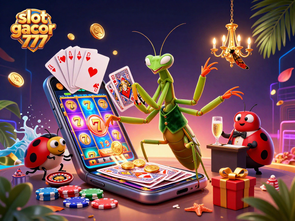 Experience slots like never before with dynamic visuals showcasing slot gacor 777 games, vibrant character interactions, and winning graphics.