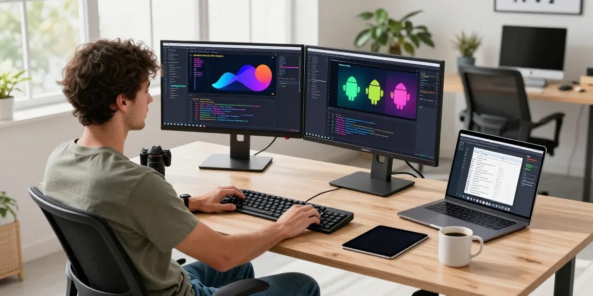 Creating Advanced Android animations and MotionLayout in a modern workspace.