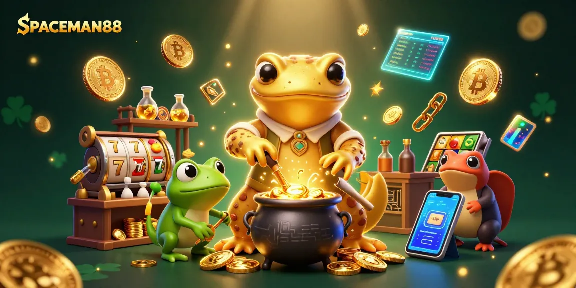 Experience thrilling gameplay at SPACEMAN88 with immersive slots design and captivating gold-themed elements.