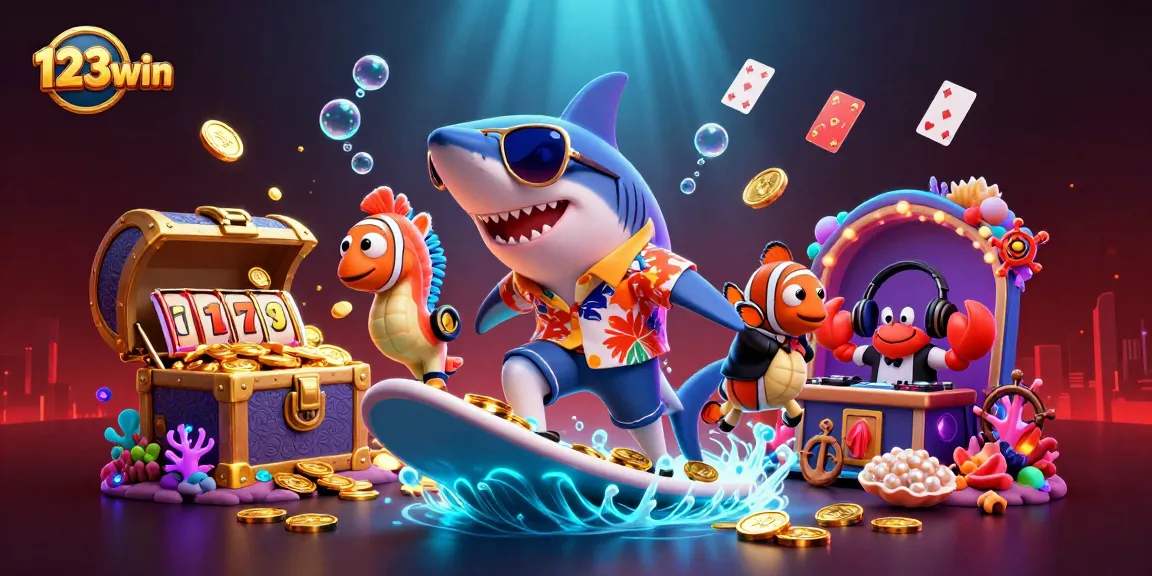 Experience the excitement of gaming with 123win's vibrant casino adventure featuring engaging characters and rich visuals.