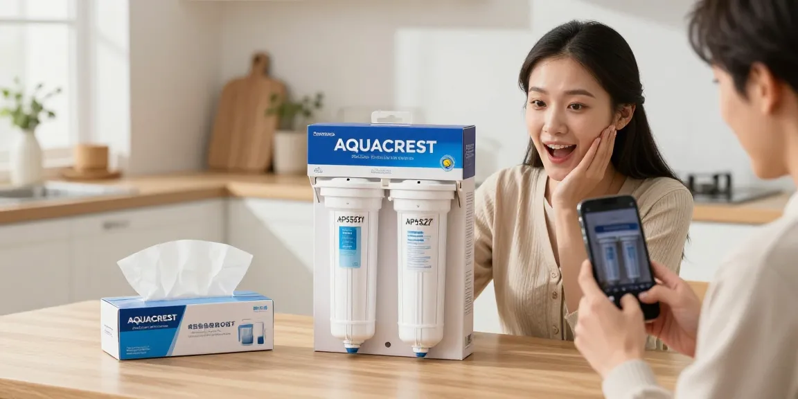AQUACREST AP5527 Reverse Osmosis Pre and Post Water Filter Cartridge showcased in an online shopping context with product reviews and best deals.