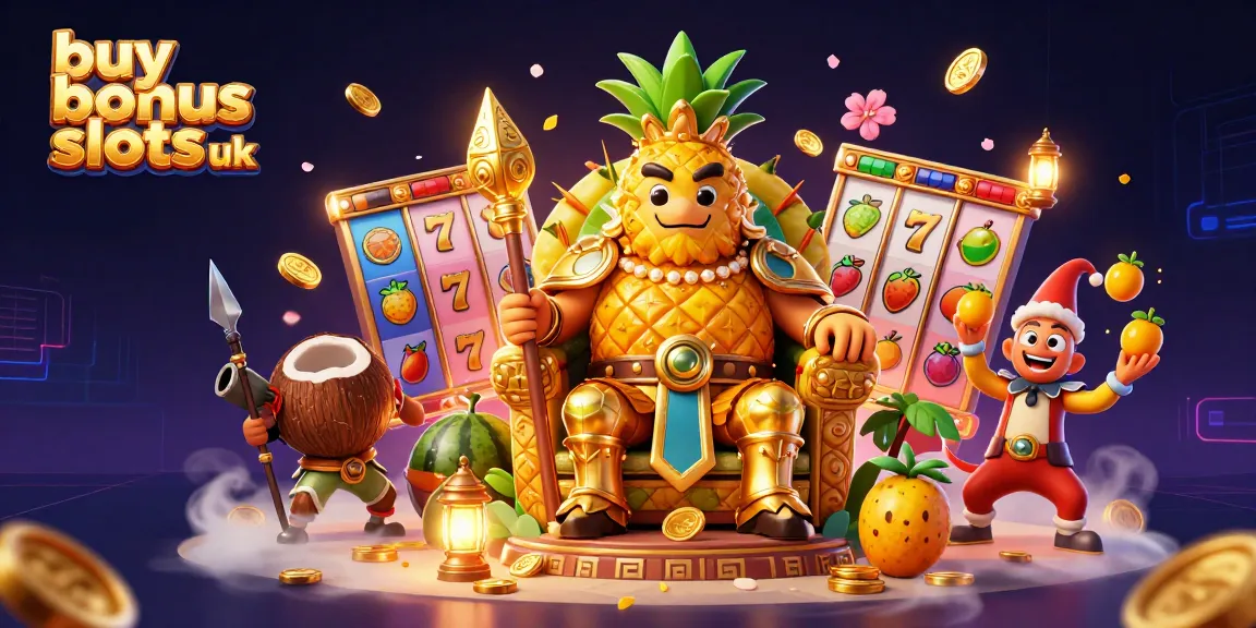 Engage with buy bonus slots uk, exploring vibrant slot reels and a fun casino scene.