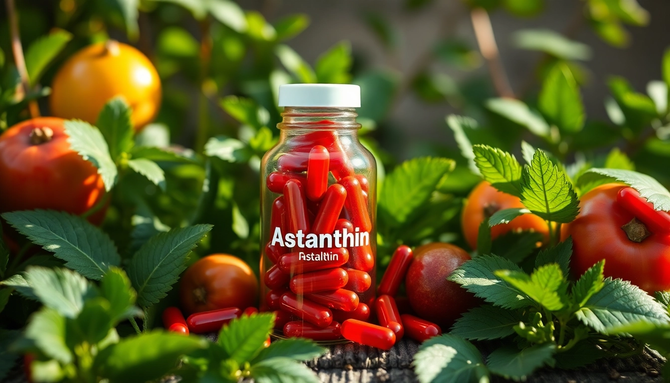 Enhance your health with astaxanthin supplement Canada featured in a vibrant natural setting.