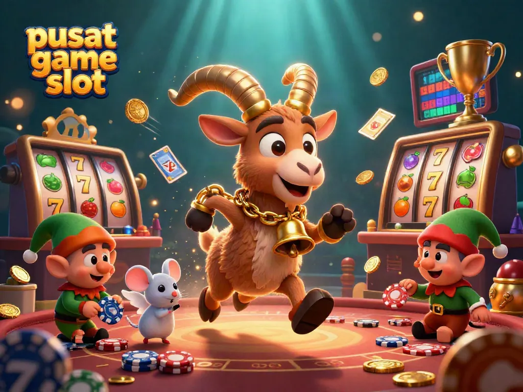 Experience the excitement at pusat game slot with dynamic slot reels and vibrant gaming elements.