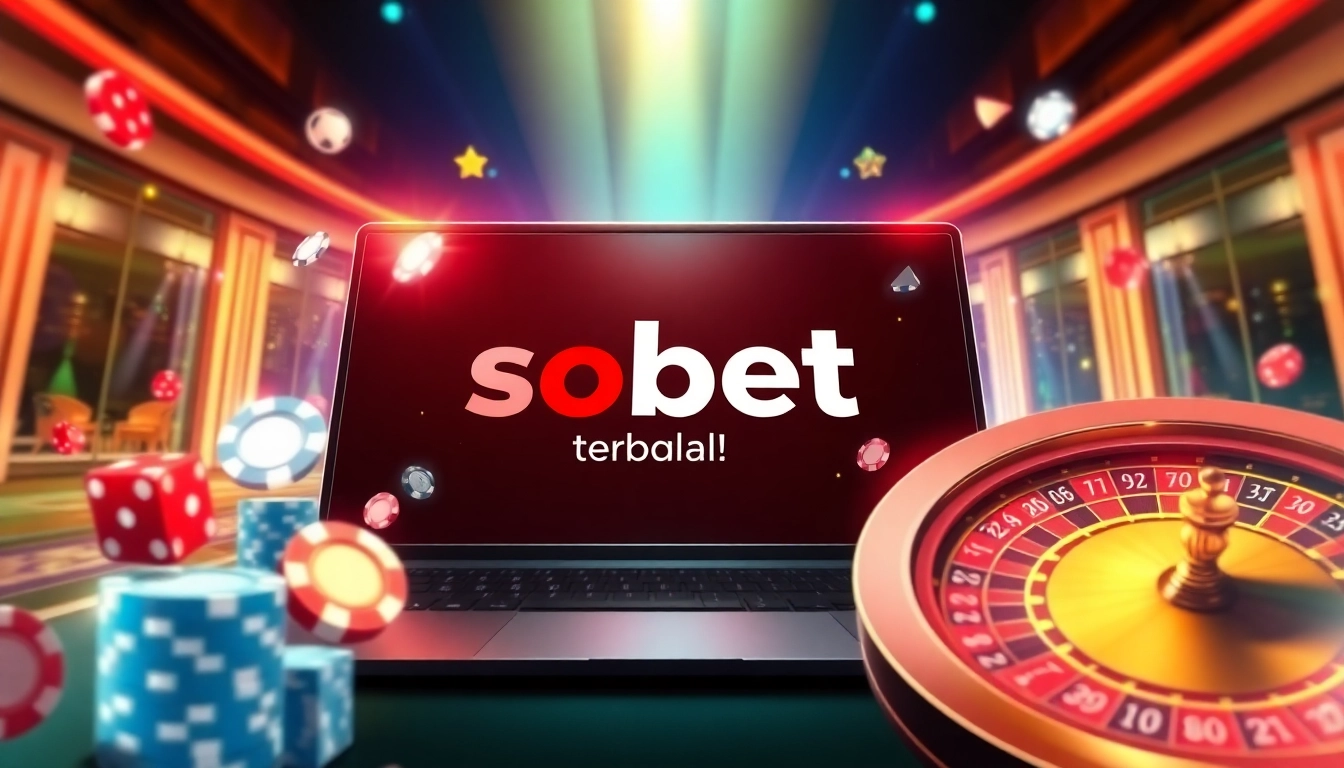 Simplifying sbobet login terbaru with an engaging online gambling interface featuring dynamic casino elements.