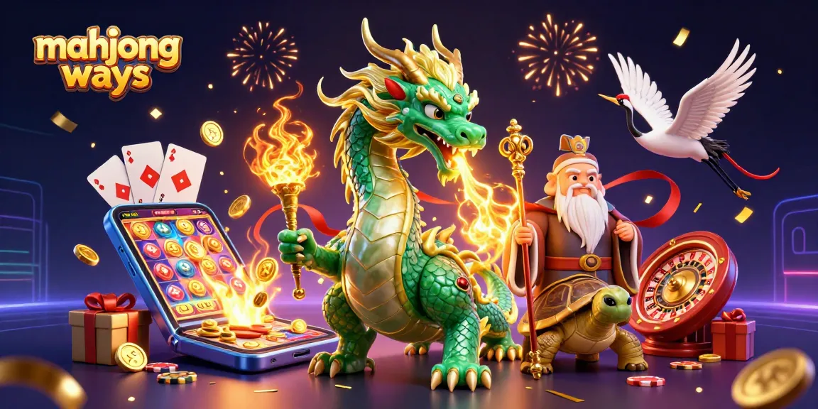 Experience mahjong ways in action with vibrant gaming symbols and mythical characters.