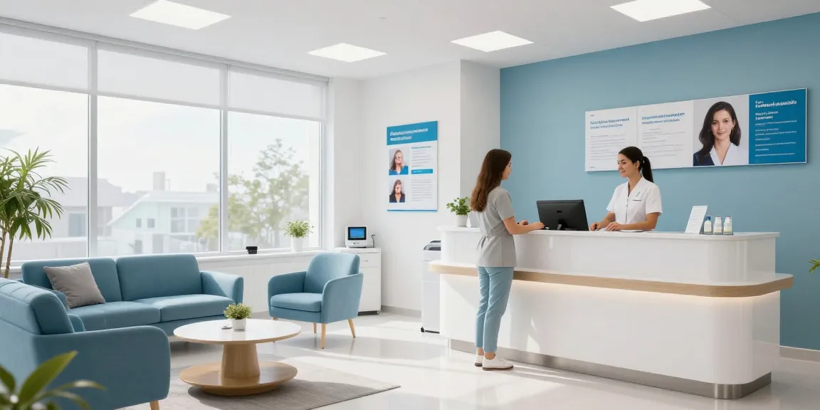 Hair transplant Turkey - Healthcare provider in a modern clinic demonstrating patient care.