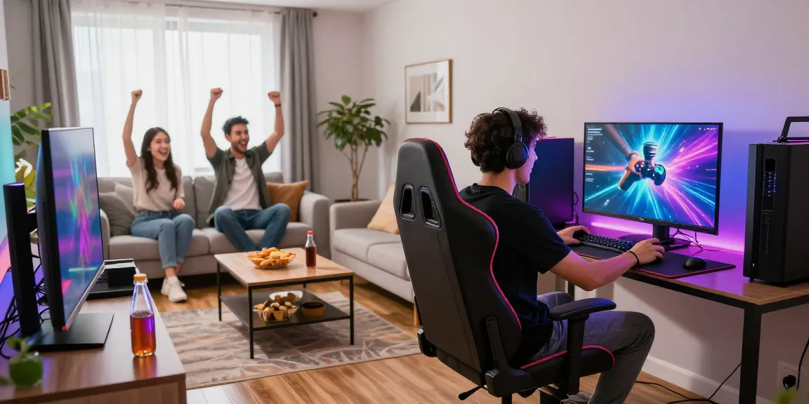 Pengalaman gaming di rumah dengan metode QRIS di https://www.soilwindowtreatments.com/accessibility, gamer bersemangat bermain game.