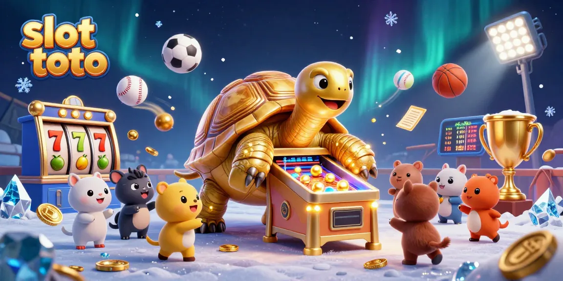 Experience thrilling action with slot toto in vibrant 3D scene filled with exciting characters and games.