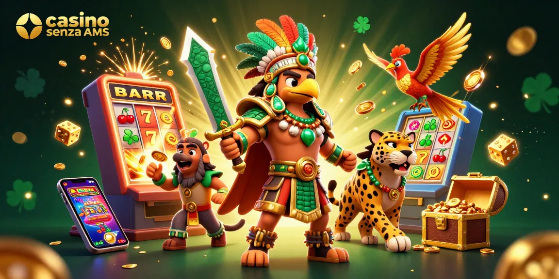 Vivi vittorie emozionanti nei casino senza AAMS con arte 3D vibrante che mostra jackpot epici e gameplay coinvolgente.