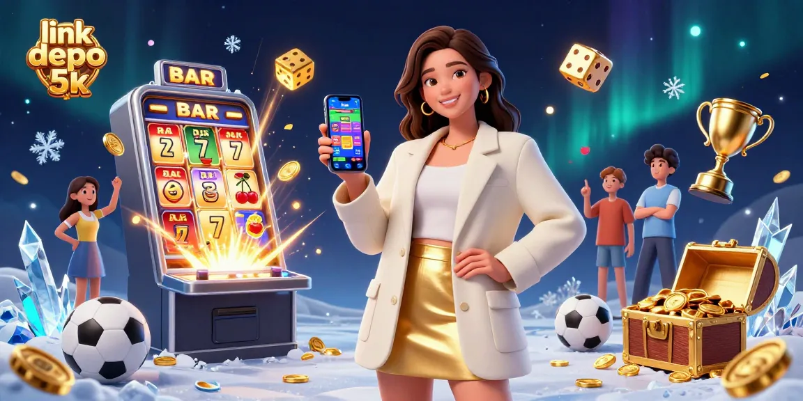 Experience thrilling wins with link depo 5k in this vibrant casino scene featuring dynamic gameplay.