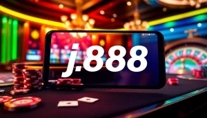 Experience the thrill of online gambling with j88, showcasing vibrant casino action and sleek interfaces.