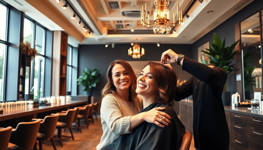 Hair salons San Diego - A welcoming hair salon offering complimentary haircuts with a vibrant atmosphere and eco-friendly Aveda products.