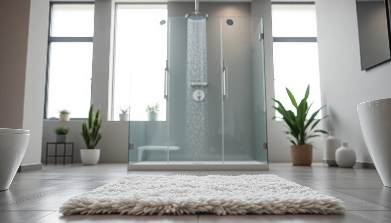 Elevated shower experience featuring sunny shower usa inc products in a modern bathroom setting.
