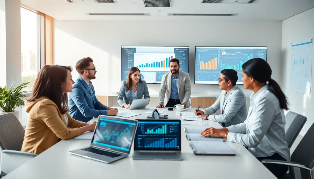 Enhance Competitive intelligence through business analysis in a modern office environment.